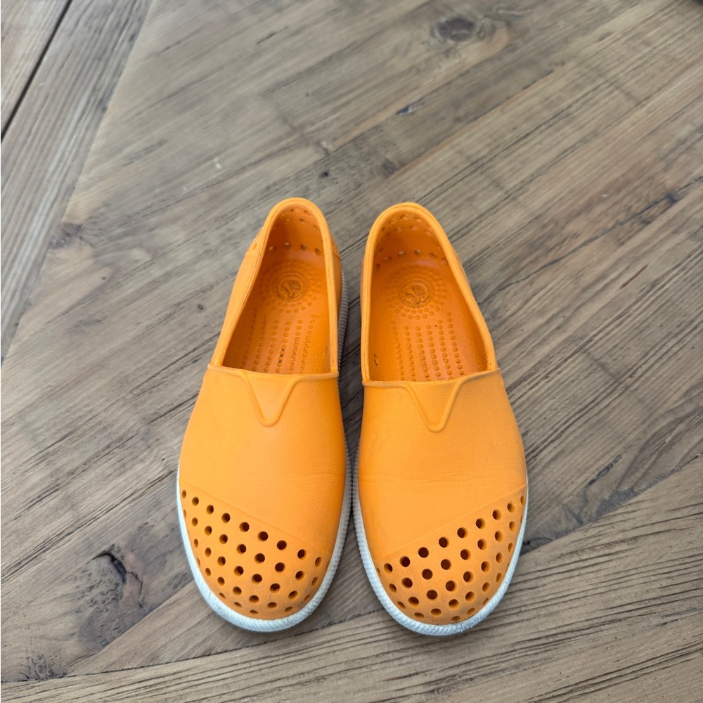 Orange Native Shoes Kids